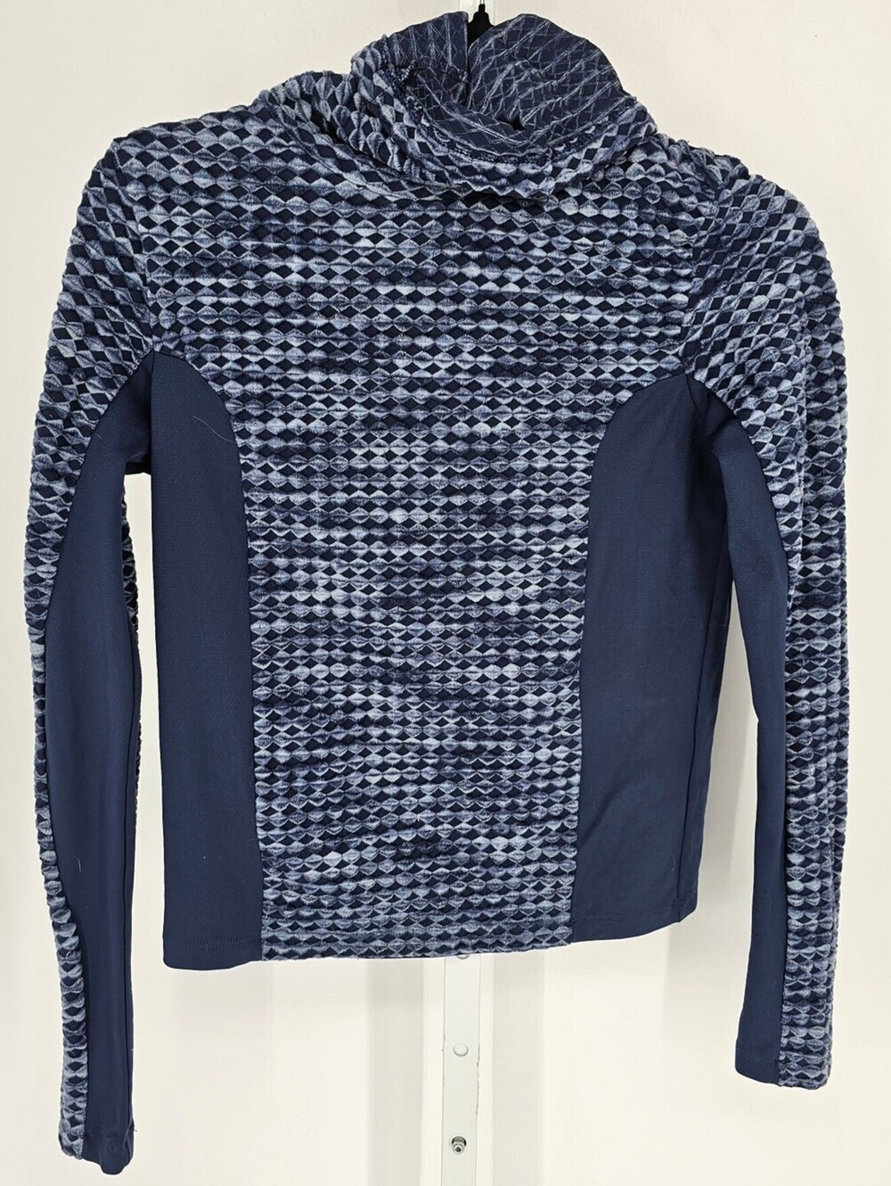 Nike Hyperwarm Blue Turtle Neck Active Wear Jacket Size S Fitted